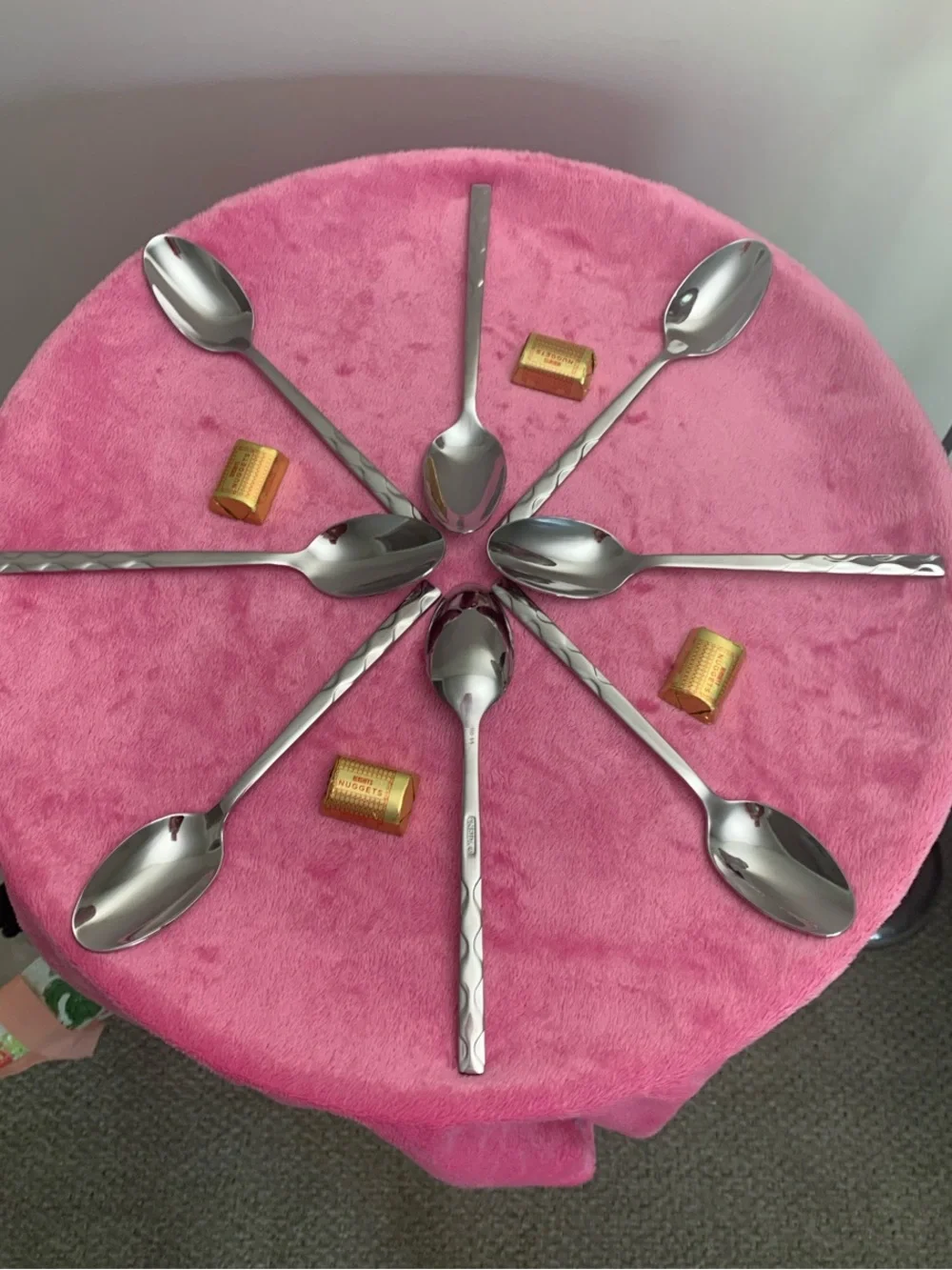 Oneida Shui Pattern Stainless Steel Teaspoon Set of 8 NWOT